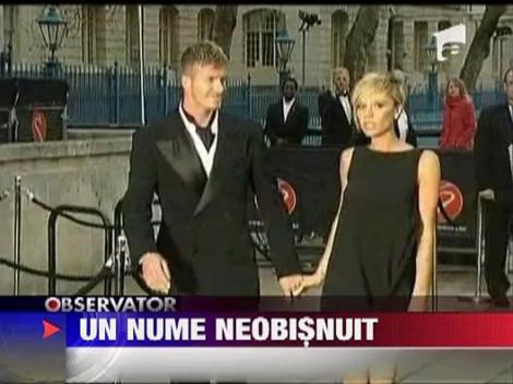 David Beckham si sotia sa au anuntat numele primei lor fiice