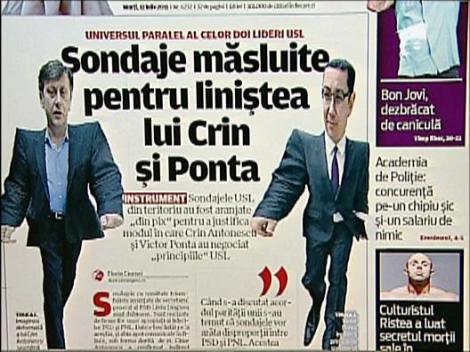 Sondajul comandat de USL a fost aranjat