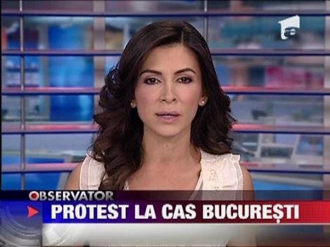 Protest la CAS Bucuresti