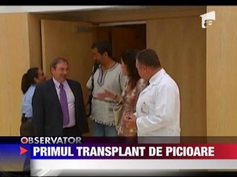 Primul transplant de picioare din lume