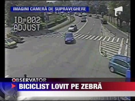 Biciclist lovit pe trecere de pietoni, in Iasi