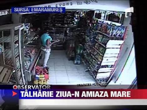 Talharie ziua-n amiaza mare intr-un magazin din Baia Mare!