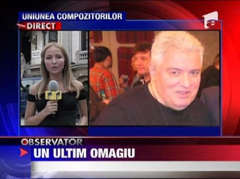 Trupul lui Cornel Fugaru, depus la Muzeul George Enescu