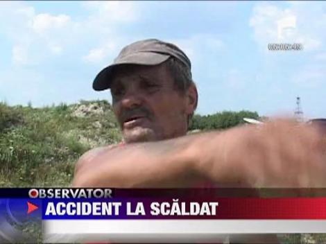 Accident la scaldat
