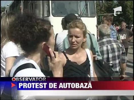 Un protest spontan a dat peste cap circulatia in Bucuresti