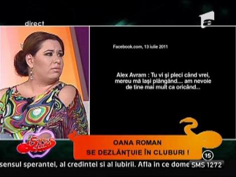 Oana Roman, in tandreturi cu fostul ei iubit