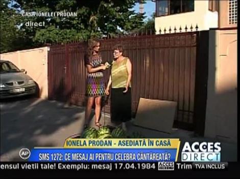 Ionela Prodan, inconjurata de pepeni de Dabuleni