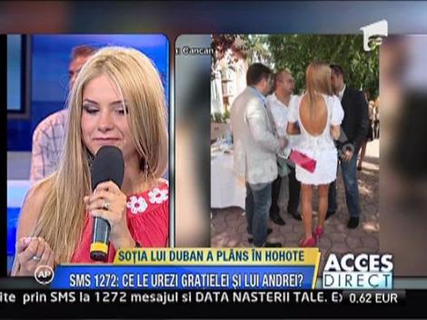 Sotia lui Andrei Duban a plans in hohote la nunta