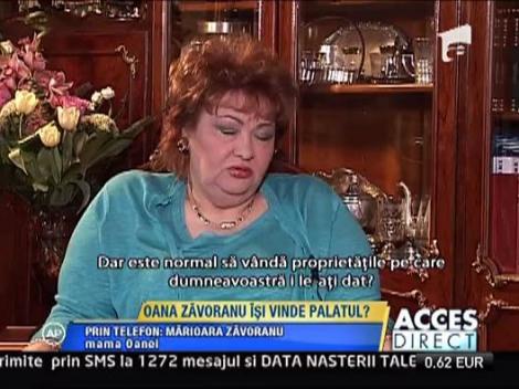 Oana Zavoranu isi vinde palatul