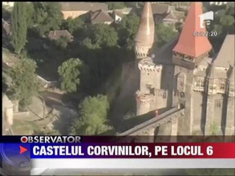 Castelul Corvinilor, locul 6 intr-un top international