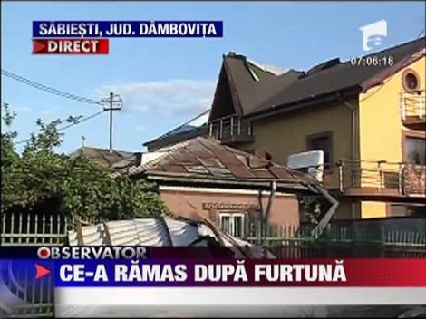 Dambovita, unul dintre cele mai afectate judete in urma furtunilor de aseara