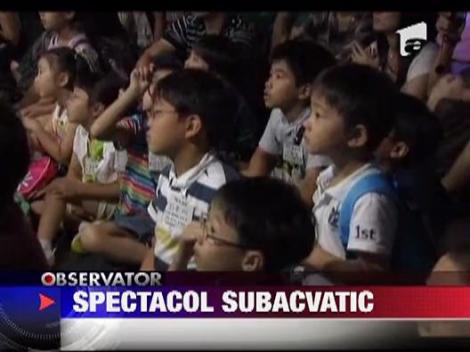 Spectacol inedit sub apa