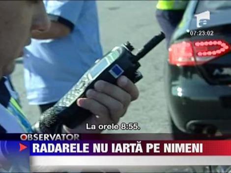 Politistii au scos pistoalele radar pe autostrada Bucuresti-Pitesti!