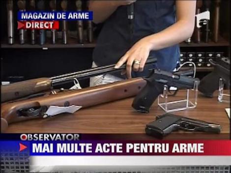 Reguli noi pentru detinatorii de arme