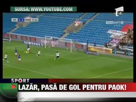 Costin Lazar a dat, pasa de gol, la primul meci oficial, pentru PAOK
