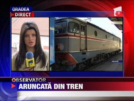 Timis: O adolescenta de 17 ani, aruncata din tren