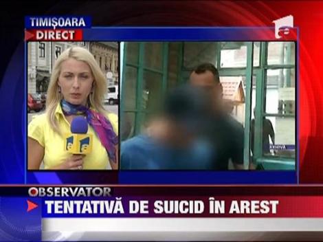 Tentativa de suicid in arestul Politiei Timis