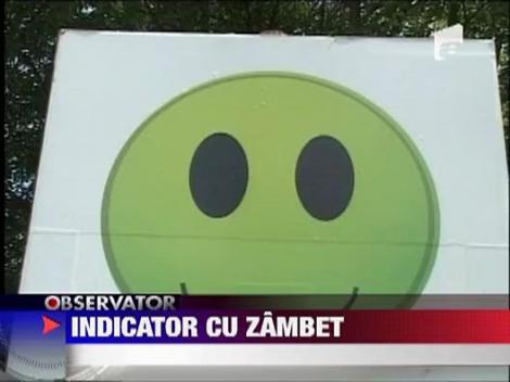 Semne de circulatie cu fete zambitoare