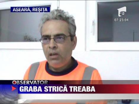 Accident cauzat de graba in Resita