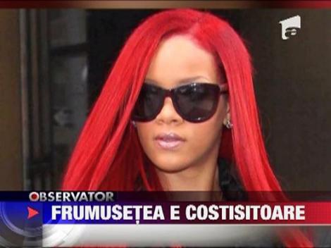 Rihanna si-a schimbat coafura de 13 ori intr-un an