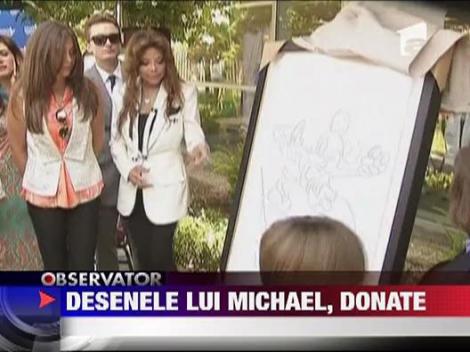 Desenele lui Michael, donate unui spital
