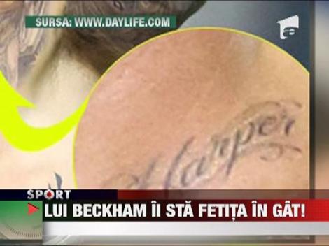 David Beckham si-a tatuaj deja numele fetitei sale