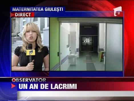 Lumanari pentru bebelusii morti la Maternitatea Giulesti