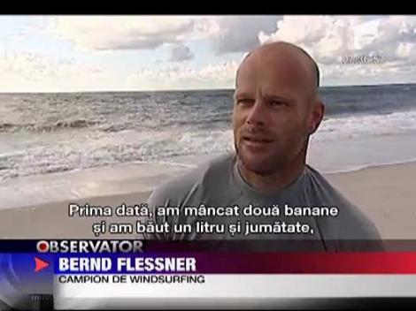 Un campion german de windsurfing a invins apele ale Marii Nordului