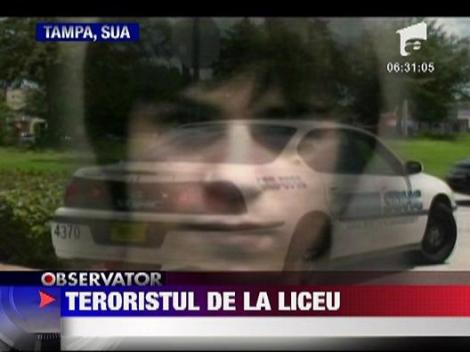 Elev american, arestat pentru planificarea unui atentat cu bomba