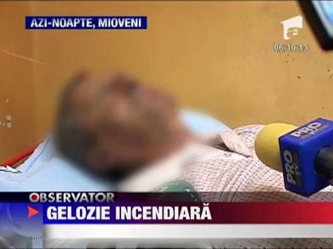 Un barbat din Moreni si-a dat foc de gelozie