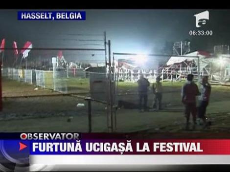 Scena prabusita la un festival in Belgia
