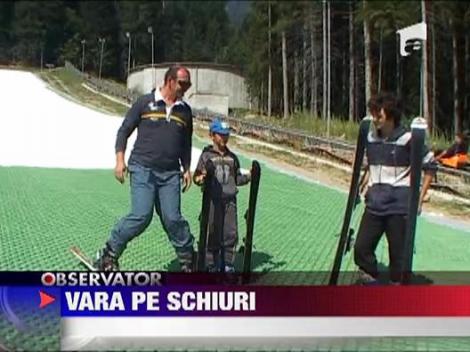 S-a deschis sezonul de schi pe iarba in Busteni