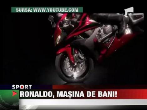 Cristiano Ronaldo s-a urcat pe motocicleta