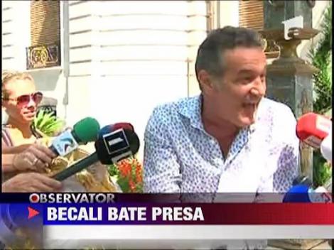 Gigi Becali este din nou in razboi cu presa
