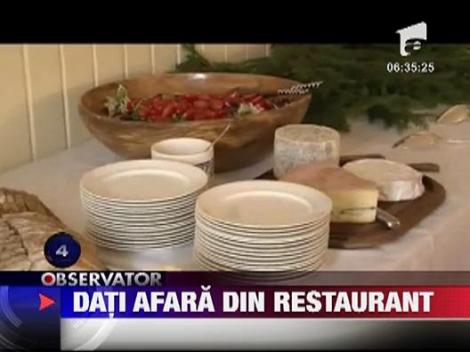 Familia Regala Suedeza, data afara din restaurant