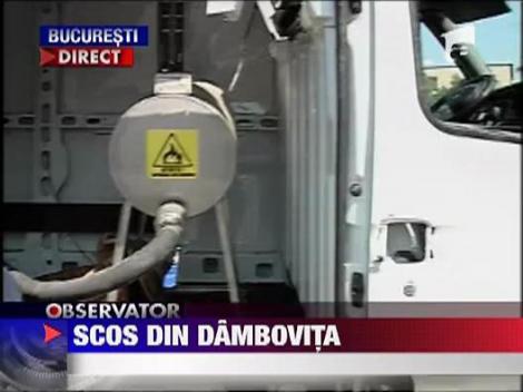 A plonjat cu masina in Dambovita