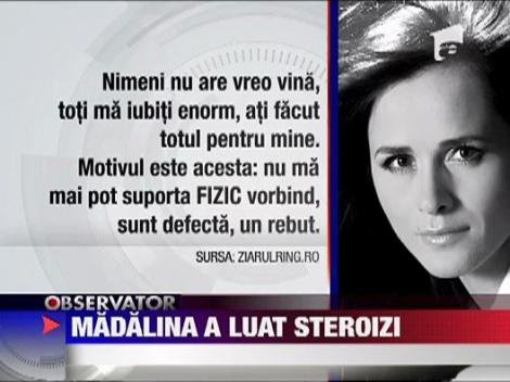 Madalina Manole a luat steroizi