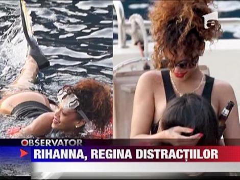 Rihanna petrece non-stop