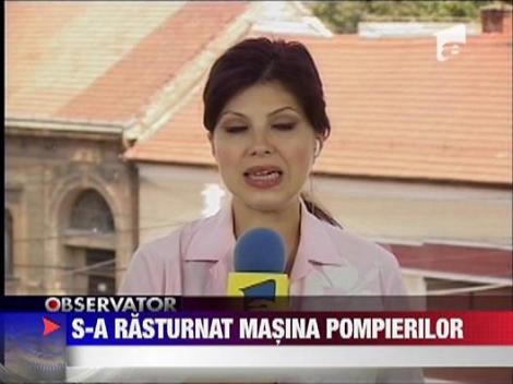 Accident cu masina de pompieri