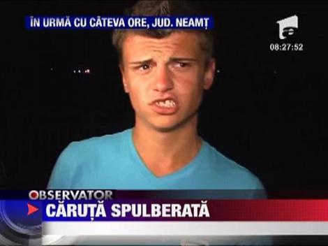 Caruta spulberata de un sofer beat