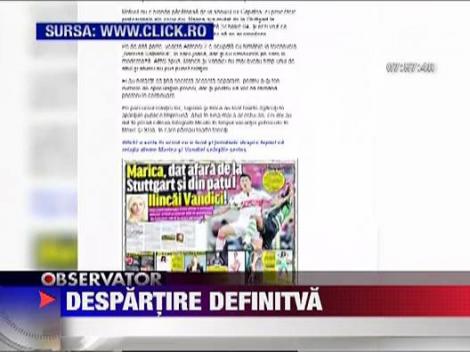 Ciprian Marica si Ilinca Vandici s-au despartit