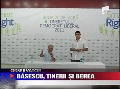 Basescu, tinerii si berea