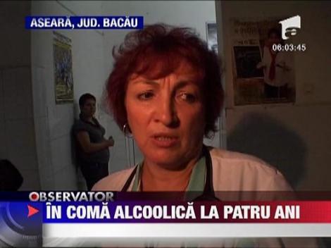 Copil de 4 ani, in coma alcoolica