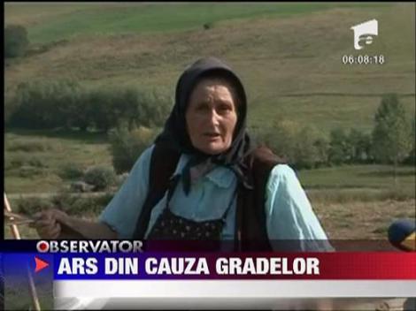 Un barbat din Mures si-a dat foc din greseala