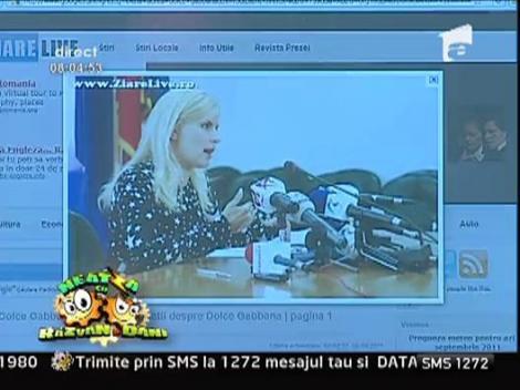 Elena Udrea se imbraca dupa Alina Marcu