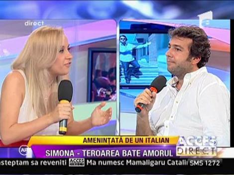 Simona Trasca l-a palmuit in direct pe italianul care a cerut-o in casatorie
