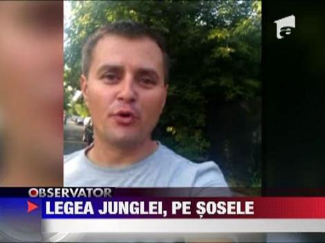 S-au filmat in timp ce goneau cu masina pe contrasens