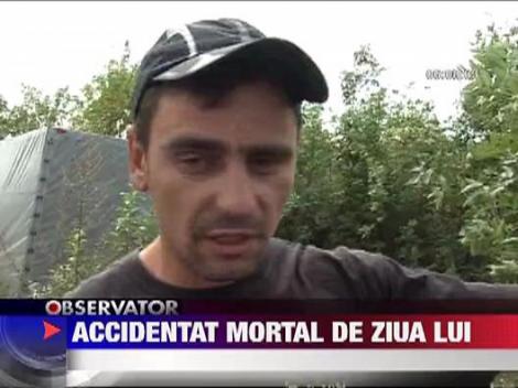 Tanar de 21 de ani spulberat de o masina in timp ce schimba o roata