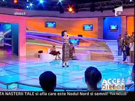 Fiica Mariei Ciobanu a cantat la Acces Direct