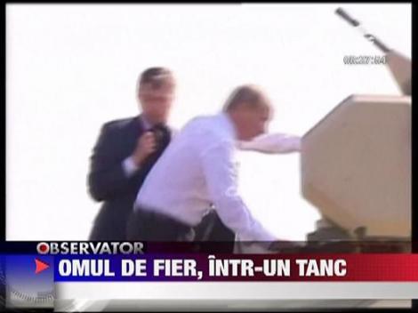 Vladimir Putin, comandant de tanc